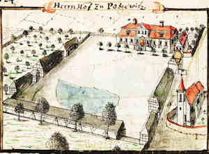 Herrn Hof zu Poselwitz - Paac, widok oglny